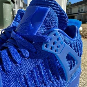 Men's Air Jordan 4 Retro Flyknit Hyper Royal